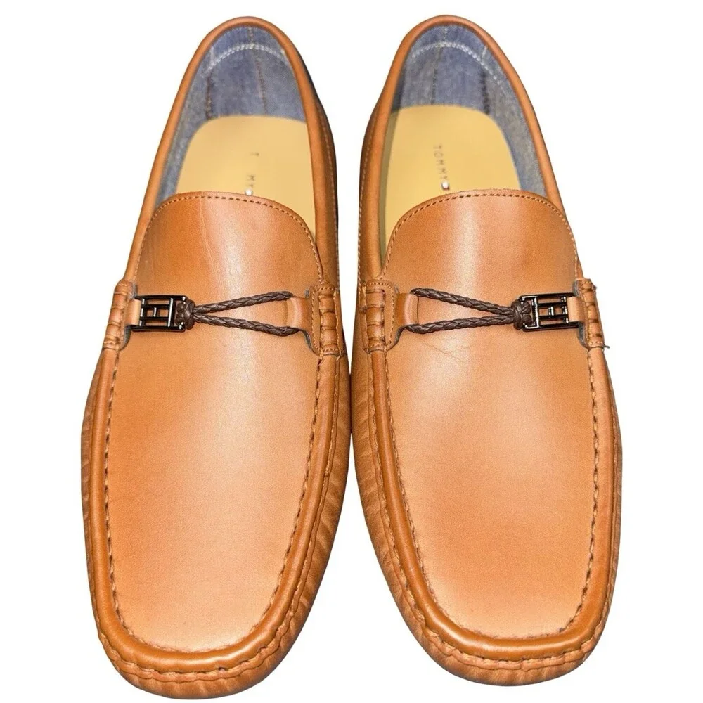 Tommy Hilfiger Size 8 M Loafer Shoes Delsher Driving Brown Soft Moccasin New